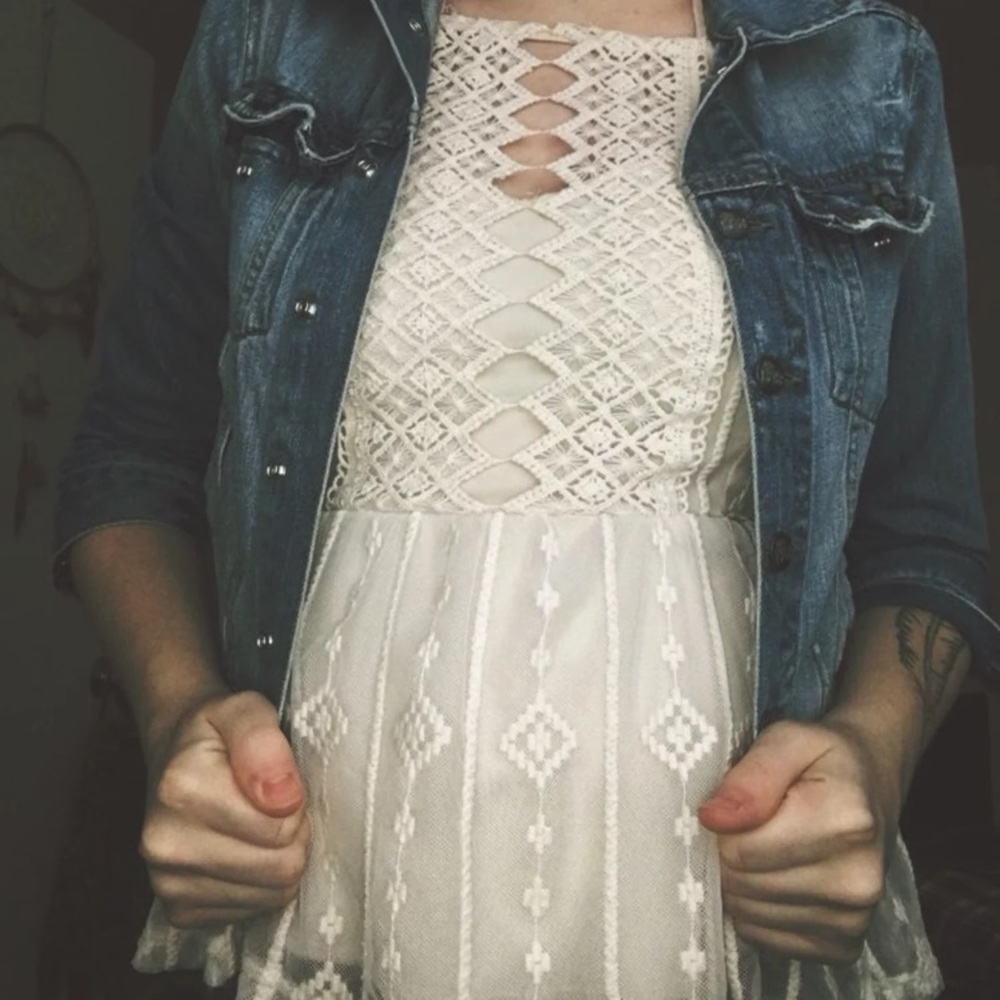 White tank top